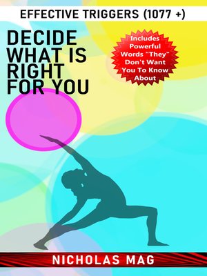 cover image of Decide What Is Right for You